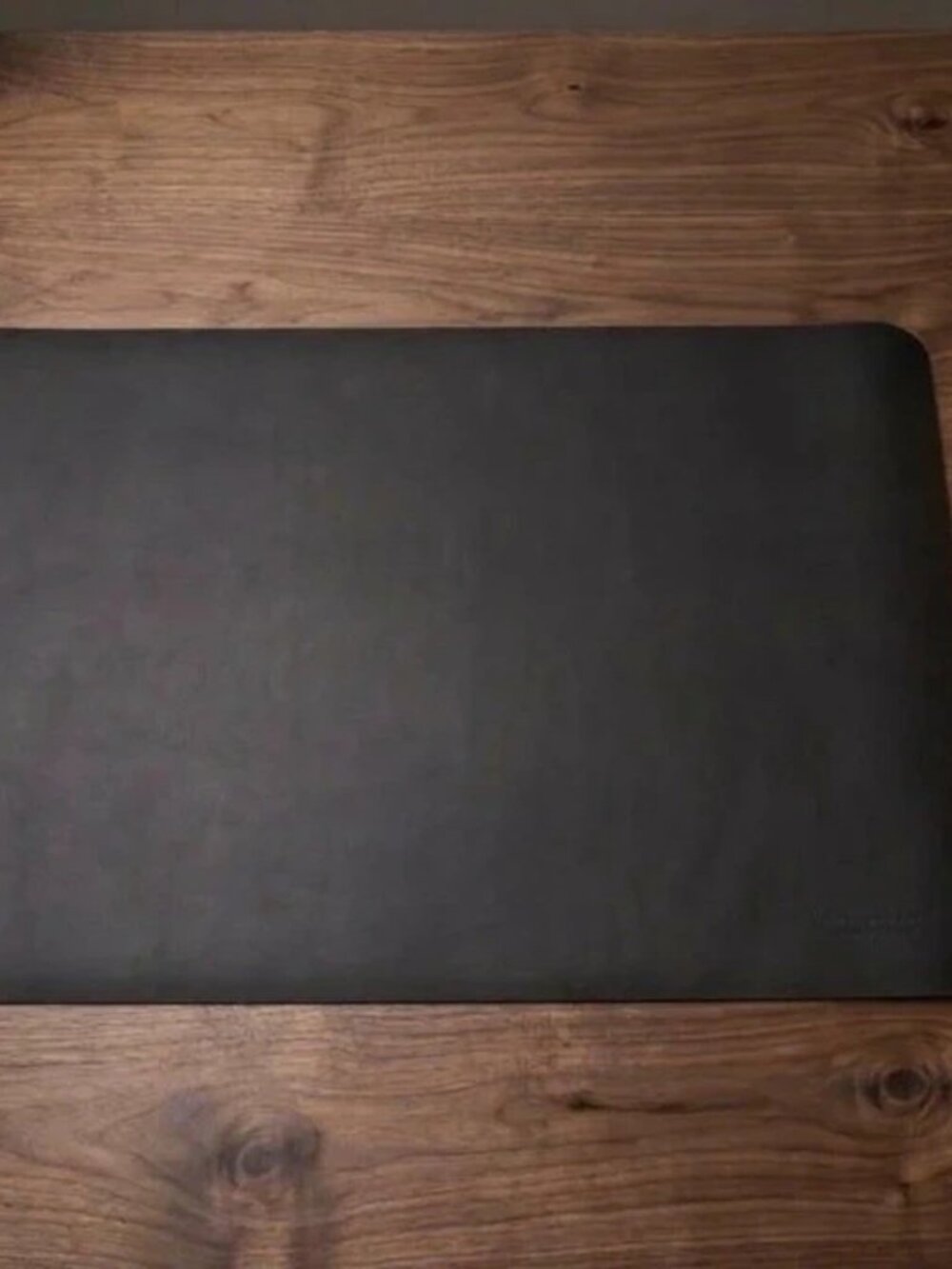 Large Black Faux Leather Desk Mat / Mouse Pad (80x40 cm) – Brand New